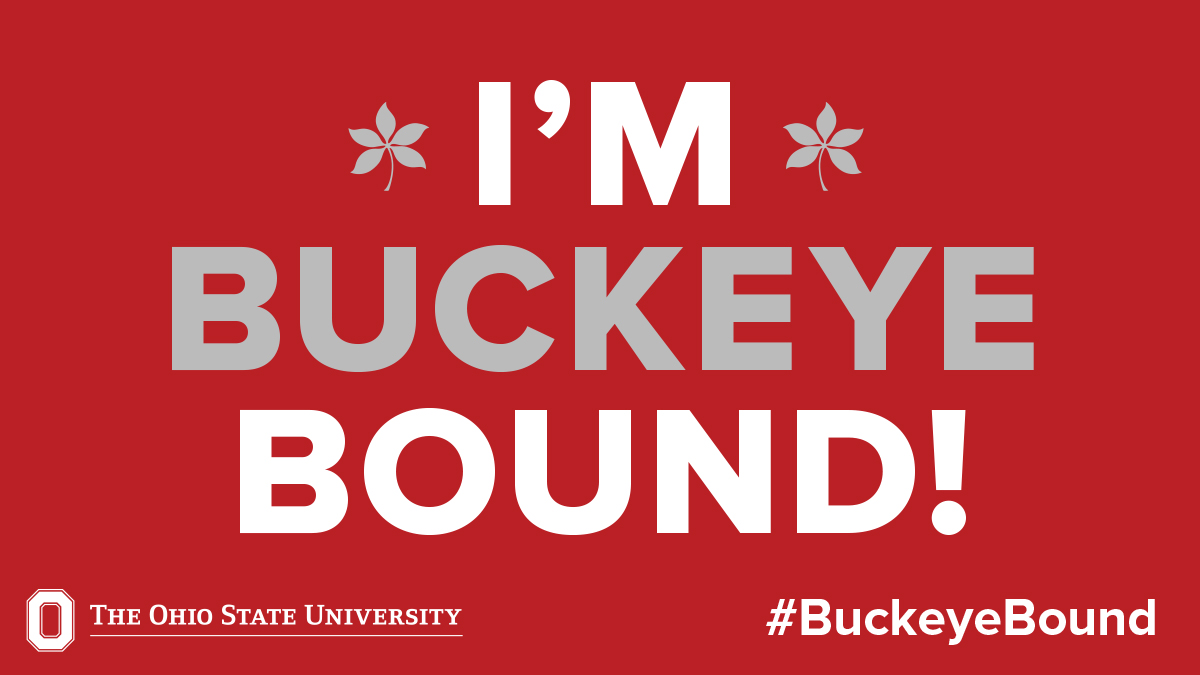Buckeye Bound scarlet Twitter graphic