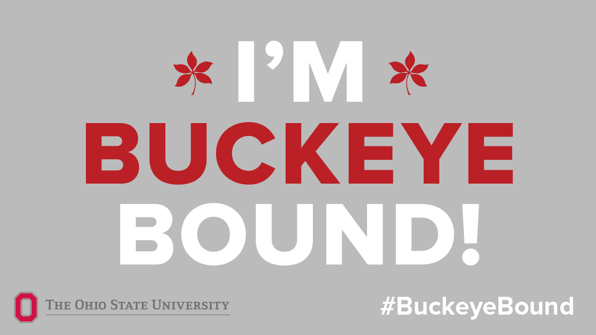 Buckeye Bound gray Twitter graphic
